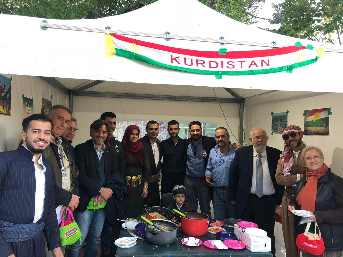 Lo stand del Kurdistan