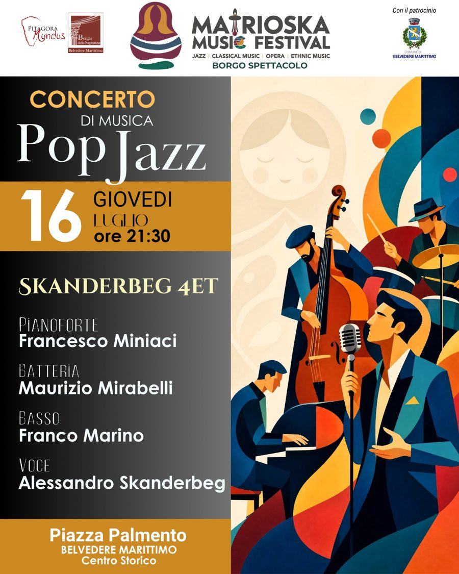 Pop Jazz · Skanderbeg 4et – Giovedì 16 luglio 2026