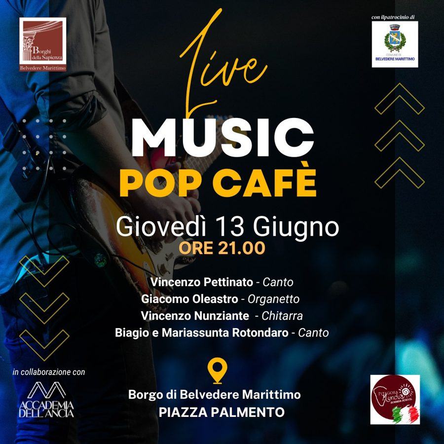 Live Music · Pop Café – Giovedì 13 giugno 2024