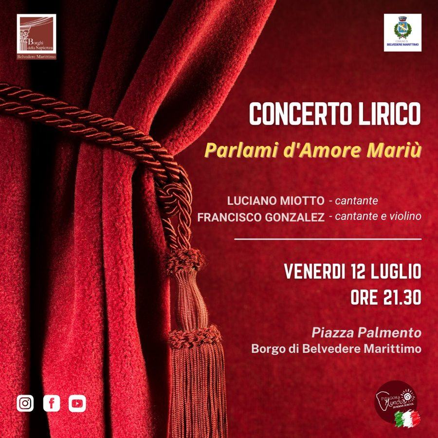 Concerto lirico · Parlami d'amore Mariù – Venerdì 12 luglio 2024